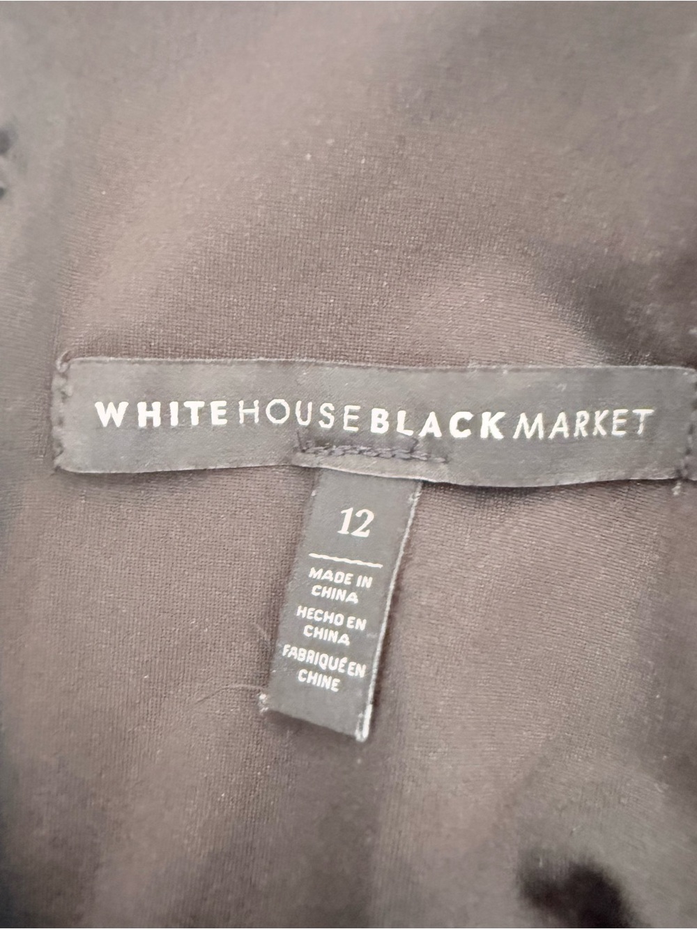White House Black Market Black Midi Dress with Pink & Blue Floral Print - Picture 4 of 5